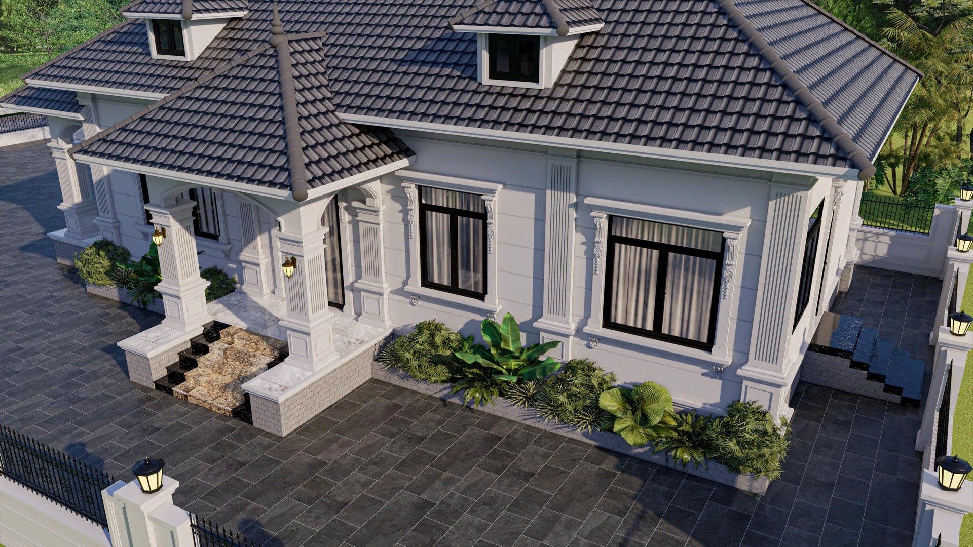 Toàn cảnh từ trên cao